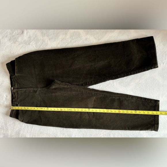 Jones New York Pants Sport Olive Green Y2K Corduroy 16W Plus Size Straight Leg - Picture 4 of 12